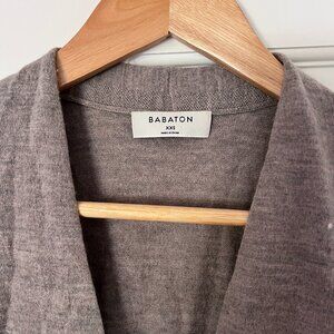 Aritzia Babaton 100% Merino Wool Sweater, Wrap Draped Neckline, XXS